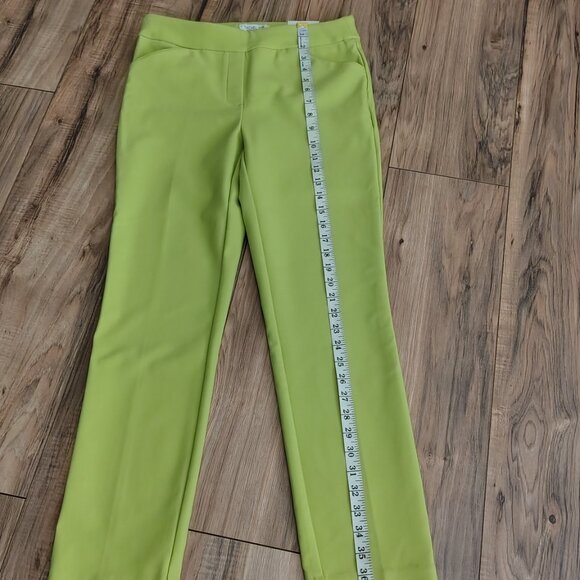 Rachel Zoe Women's Lemon Green Dress Pants Size 6 - Picture 3 of 9